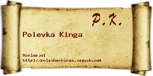 Polevka Kinga névjegykártya