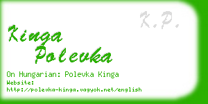 kinga polevka business card